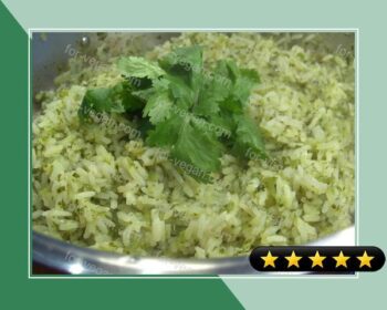 Green Coriander Rice recipe