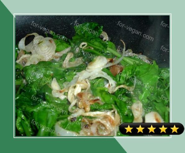 Spinach and Onion Stir Fry recipe