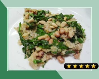 Brown Rice with White Beans and Spinach Recipe recipe
