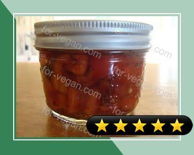 Canned Tomato Bruschetta Topping recipe