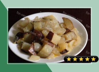 Microwaved Potato and Onions recipe