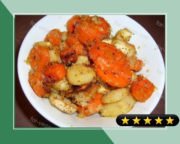 Horseradish-Roasted Carrots and Parsnips recipe