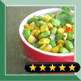 Grilled Corn and Edamame Succotash Salad recipe
