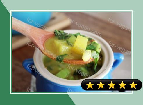 Coconut Curry Potato Soup (Vegan) recipe