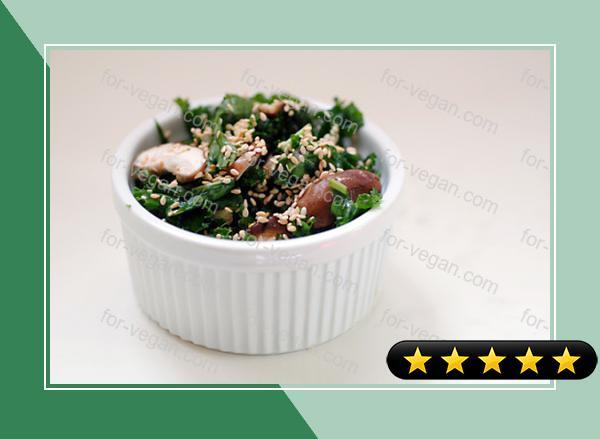 Raw Shiitake Kale Salad recipe
