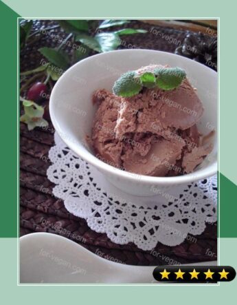Egg-free and Simple Yet Rich Chocolate Ice Cream recipe