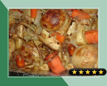 Balsamic-roasted Baby Potatoes & Carrots recipe