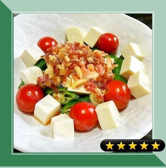 Okra and Tomato Tofu Salad recipe