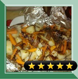Campfire Potatoes and Carrots recipe
