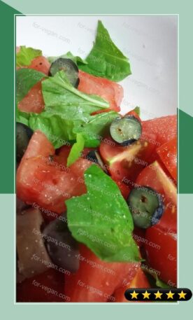 Watermelon Arugula Salad recipe