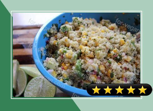 Grilled Corn and Avocado Lime Quinoa Salad recipe