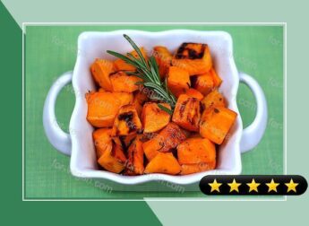 Roasted Sweet Potatoes with Agave Nectar and Fresh Rosemary recipe
