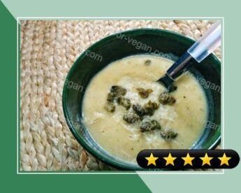 Roasted Cauliflower & Leek Soup with Meyer Lemon and Crispy Capers recipe