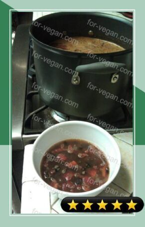 Black Bean and Roasted Red Pepper Soup recipe