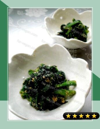 Super Easy Frozen Spinach with Sesame Seeds recipe