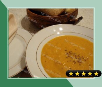 Spiced Carrot and Lentil Soup recipe