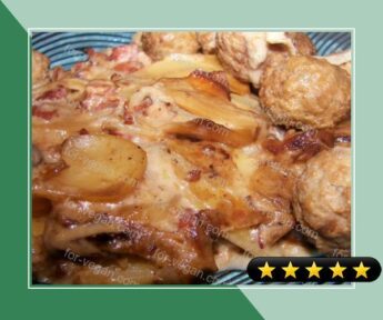 Potato and Red Onions slow cooked recipe