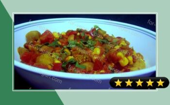 Curried Okra With Tomato recipe