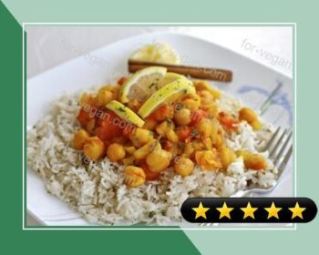 Chickpea Curry on Coconut Basmati Rice recipe