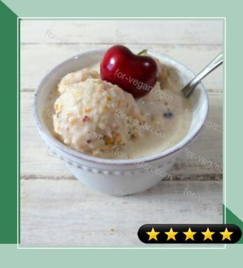 Pistachio Cherry Ice Cream (Egg-less) recipe