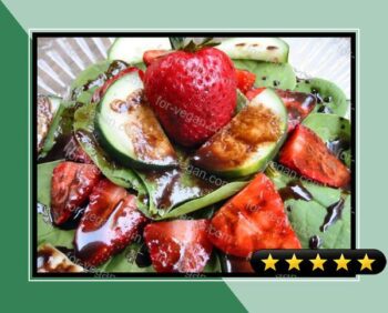 Strawberry Salad With Chocolate Balsamic Dressing recipe