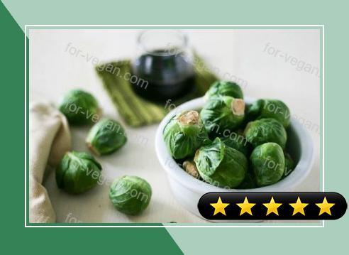 Roasted Balsamic Brussels Sprouts recipe