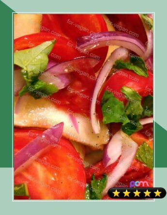 Peach and Heirloom Tomato Salad recipe