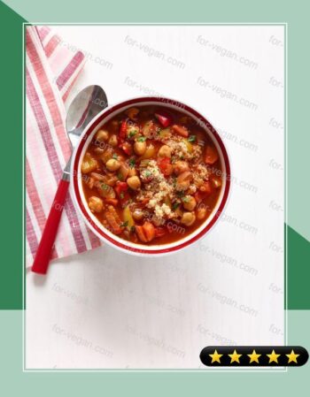 Chickpea and Red Pepper Soup with Quinoa recipe