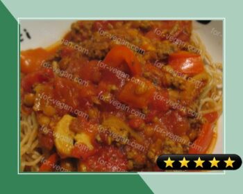 Curried Spaghetti Sauce With Lentils recipe