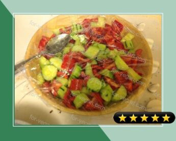 Pfepfel Bar Labid--Tunisian Cucumber and Pepper Relish recipe