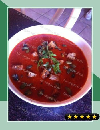 Hot & Healthy Red Pepper Soup recipe