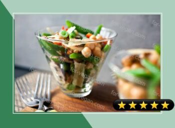 Green Bean Salad With Chickpeas and Mushrooms recipe