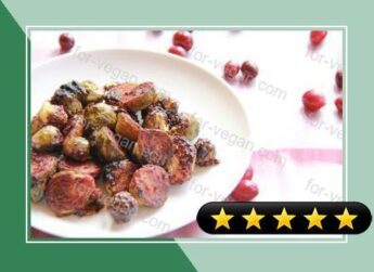 Roasted Sprouts with Cranberry Glaze recipe