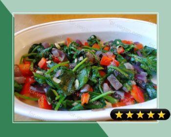 Sautéed Spinach and Peppers recipe