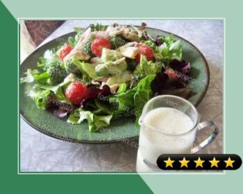 Super Veggie Salad With Creamy Almond Dressing recipe