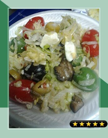 Lettuce Olive and Tomato Salad recipe
