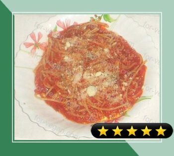 Spaghetti With Fresh Tomato Sauce recipe