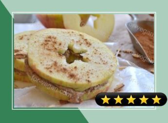 Apple Almond Butter Cinnamon Sandwich recipe