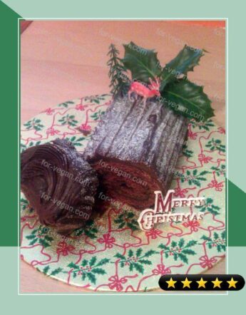 Vickys Christmas Yule Log, Dairy, Egg and Soy-Free recipe