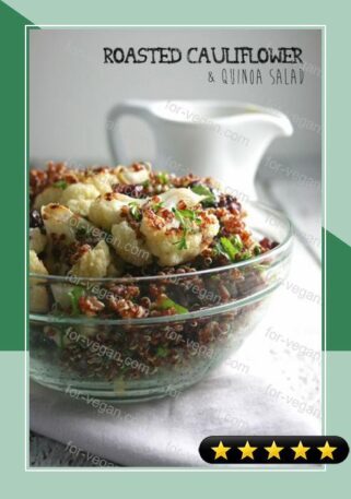 Roasted Cauliflower & Quinoa Salad with Lemon Tahini Dressing recipe