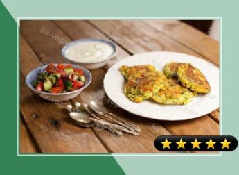 Indian spiced courgette chickpea fritters recipe