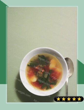 Spring Greens and Lima Bean Soup recipe