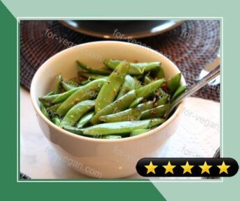 Sugar Snap Peas with Crushed Red Pepper recipe
