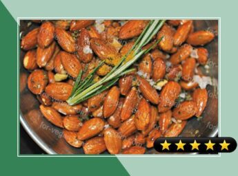 Curry and Rosemary Fried Almonds recipe