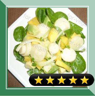 Tropical Hearts of Palm Salad with Mango and Avocado recipe