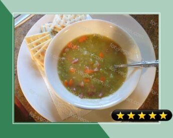 Home made split pea soup recipe