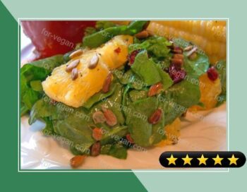 Sunflower Orange Spinach Salad recipe