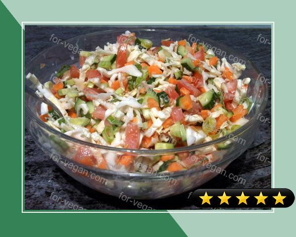 Crunchy Fresh Salad - Healthy & Vegan! recipe
