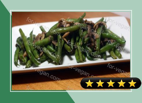 Green Beans with Mushrooms and Shallots recipe