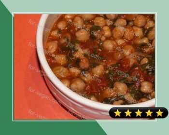 Chickpea and Spinach Stew recipe